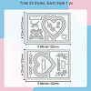 Valentine's Day Carbon Steel Cutting Dies Stencils DIY-WH0309-1530-6