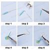 SUNNYCLUE DIY Flower Dangle Earring Making Kits DIY-SC0001-37-4