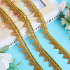 Polyester Flower Lace Ribbon OCOR-WH0078-110A-4