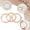 Beebeecraft 3Pcs Alloy Spring Gate Rings FIND-BBC0002-23KCG-03-6