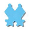 DIY Rhombus with Star Pendant Silicone Molds DIY-I099-06-3