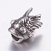304 Stainless Steel European Beads STAS-P173-017AS-1
