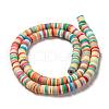 Handmade Polymer Clay Beads Strands CLAY-R089-6mm-103-2