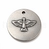 304 Stainless Steel Pendants STAS-P322-06AS-1