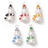 Shell Pearl & Glass Seed Beaded Pendants PALLOY-TA00167-2