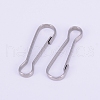Stainless Steel Keychain Clasp Findings STAS-WH0016-06P-03-2