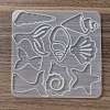 Shell/Starfish/Fishtail Ocean Theme DIY Pendant Silhouette Silicone Molds DIY-G102-01A-3