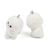 Flocky Resin Pendants FIND-A052-06D-2