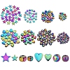 240Pcs 8 Style Electroplate Non-magnetic Synthetic Hematite Beads G-SZ0001-63-1