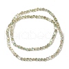 Electroplate Transparent Glass Beads Strands EGLA-L044-A-FR03-3