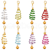 Aluminum Wire & Alloy Pendant Decoration HJEW-GO00041-1