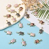 20Pcs 4 Colors Alloy Enamel Pendants ENAM-CJ0002-44-4