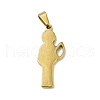 Ion Plating(IP) 304 Stainless Steel Pendants STAS-C058-01C-G-2