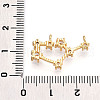 Brass Micro Pave Cubic Zirconia Pendants KK-N261-120L-G-3