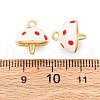 Brass Enamel Charms KK-F895-08G-01-3
