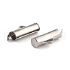 304 Stainless Steel Slide On End Clasp Tubes STAS-C044-07C-P-3
