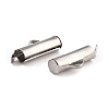 Non-Tarnish 304 Stainless Steel Slide On End Clasp Tubes STAS-C044-07C-P-3