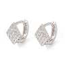 Brass Rhombus Thick Hoop Earrings for Women KK-A172-36S-3
