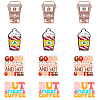 SUNNYCLUE 12Pcs 4 Style Food Grade Eco-Friendly Silicone Focal Beads SIL-SC0001-77-1