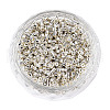 Electroplate Cylinder Seed Beads SEED-R041-08-3