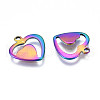 Ion Plating(IP) 201 Stainless Steel Charms STAS-S119-145-4