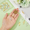 DICOSMETIC 24Pcs 2 Colors Ion Plating(IP) 201 Stainless Steel Pendant STAS-DC0014-94-3