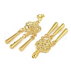 Bohemia Zinc Alloy Clip-on Earrings EJEW-C089-01E-G-2