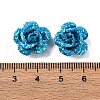 3D Rose Flower Baking Paint Aluminum Beads FIND-L019-01B-3