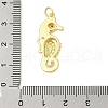 Rack Plating Brass Micro Pave Cubic Zirconia Pendants KK-Z074-63G-3