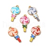 Alloy Enamel Pendants ENAM-D043-10G-1