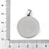 304 Stainless Steel Pendants STAS-C131-04P-12-3