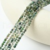 Natural Moss Agate Bead Strands G-K146-07-3mm-2