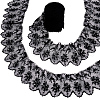 7.5 Yards Flower Pattern Artificial Fibers Lace Embroidery Sewing Trimming DIY-FG0005-08A-1