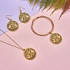 60Pcs Life of Tree Moon Charm Pendant Triple Moon Goddess Pendant Ancient Bronze for Jewelry Necklace Earring Making crafts JX339C-3