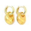 Nuggets Brass Hoop Earrings for Women EJEW-U057-06B-01G-4