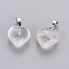 Natural Quartz Crystal Pendants G-J386-H07-2