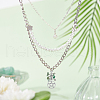 Natural Gemstone Chip Pendant Decoration HJEW-AB00343-4