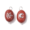 Natural Mixed Stone Pendants PALLOY-JF02730-3