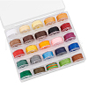 25 Rolls 25 Colors 3-Ply Polyester Thread Sets WL-WH0016-01-1