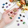 SUPERFINDINGS 18Pcs 9 Colors Zinc Alloy Beads FIND-FH0010-33-3