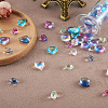 100Pcs 10 Colors Transparent Glass Beads GGLA-TA0002-03-7