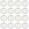 SUNNYCLUE 200Pcs 201 Stainless Steel Stamping Blank Tag Pendants STAS-SC0006-27-1