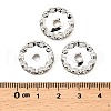 Brass Middle East Rhinestone Spacer Beads RSB044-NFS-4