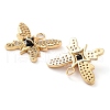 Rack Plating Brass Micro Pave Cubic Zirconia Pendants KK-M280-13G-02-2