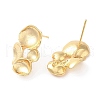 Brass Stud Earring Findigs KK-F855-25G-2