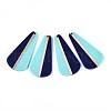 Opaque Resin & Wood Pendants RESI-T057-67A-1