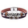 Leather Multi-strand Bracelets BJEW-F352-11M-1