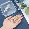 Beebeecraft 2Pcs 2 Colors Alloy with Glass Rhinestone Hair Barrettes OHAR-BBC0001-02-3