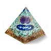 Orgonite Pyramid Resin Energy Generators DJEW-D013-05B-2