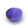 Dyed Natural Striped Agate/Banded Agate Cabochons X-G-R348-16mm-04-3